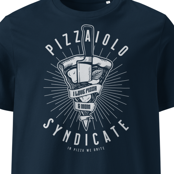 I Love Pizza & Mom T-Shirt | French Navy