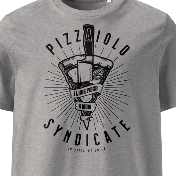 I Love Pizza & Mom T-Shirt | Heather Gray