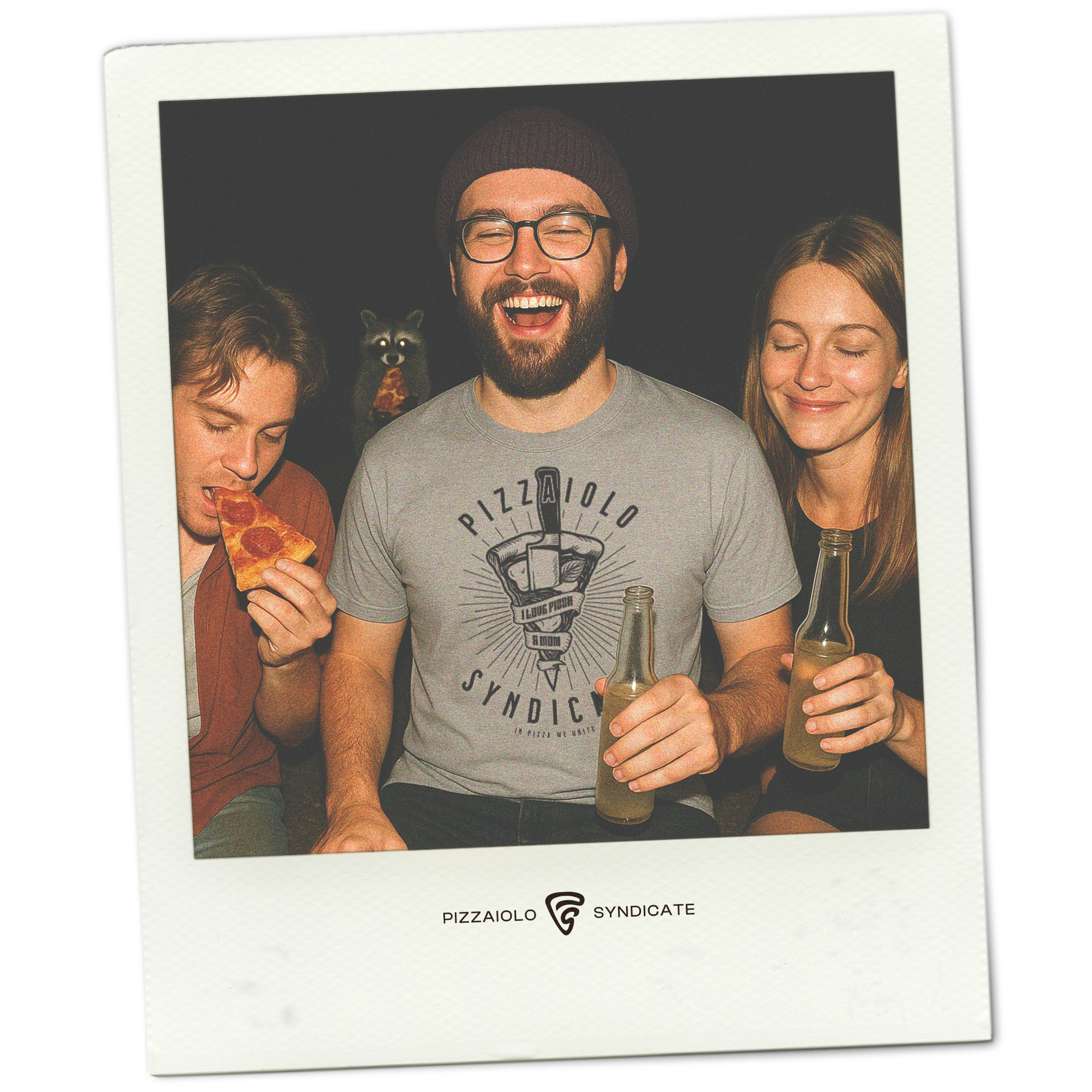 I Love Pizza & Mom T-Shirt | Heather Gray