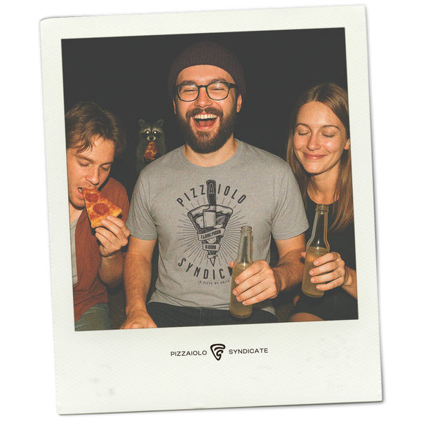I Love Pizza & Mom T-Shirt | Heather Gray