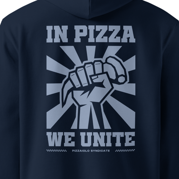 In Pizza We Unite Hoodie | French Navy