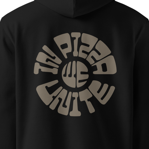 In Pizza We Unite Shield Hoodie | Black