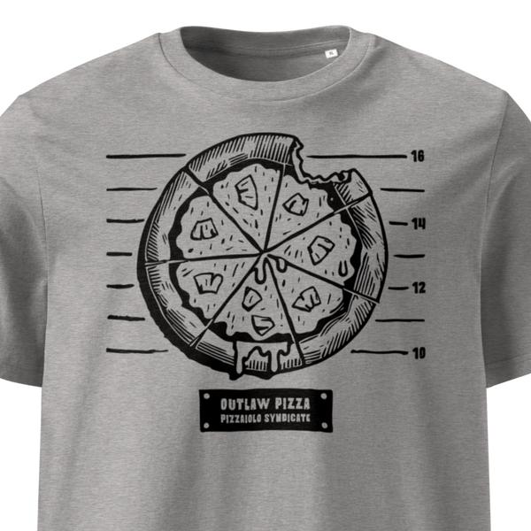 Outlaw Pizza T-Shirt | Heather Gray