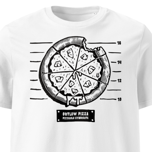 Outlaw Pizza  T-Shirt | White
