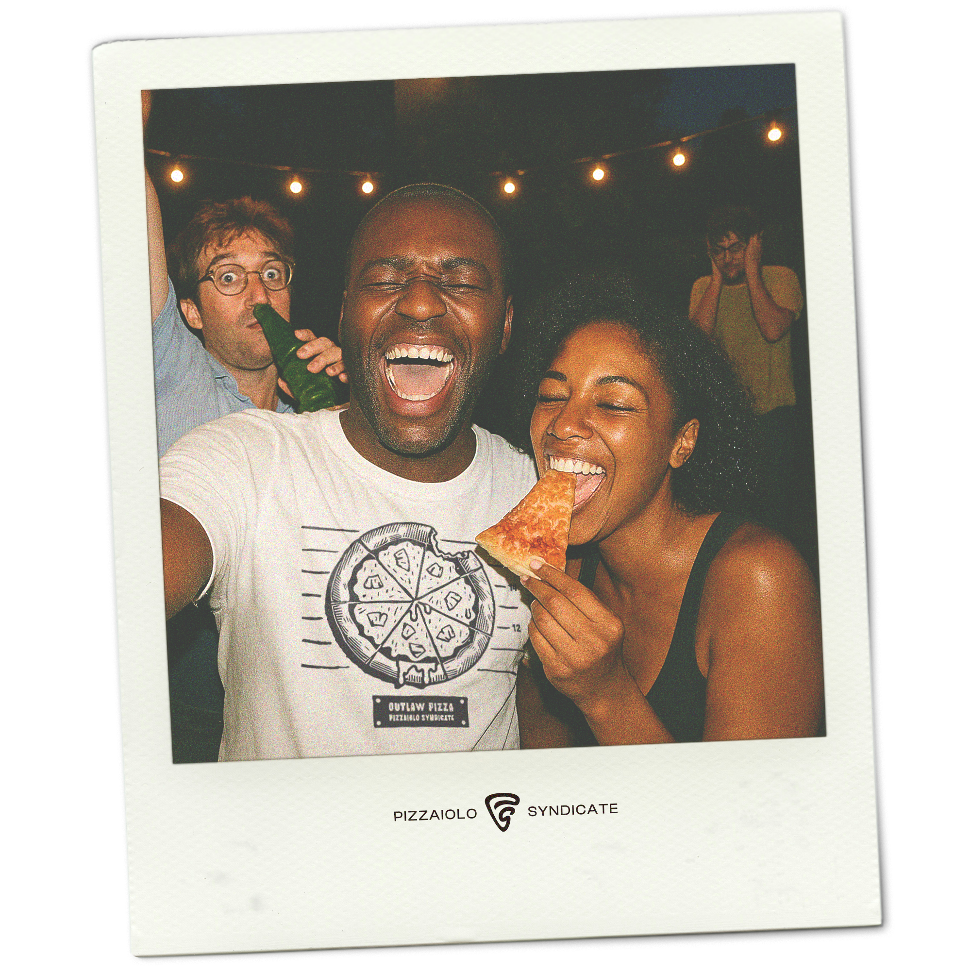 Outlaw Pizza  T-Shirt | White