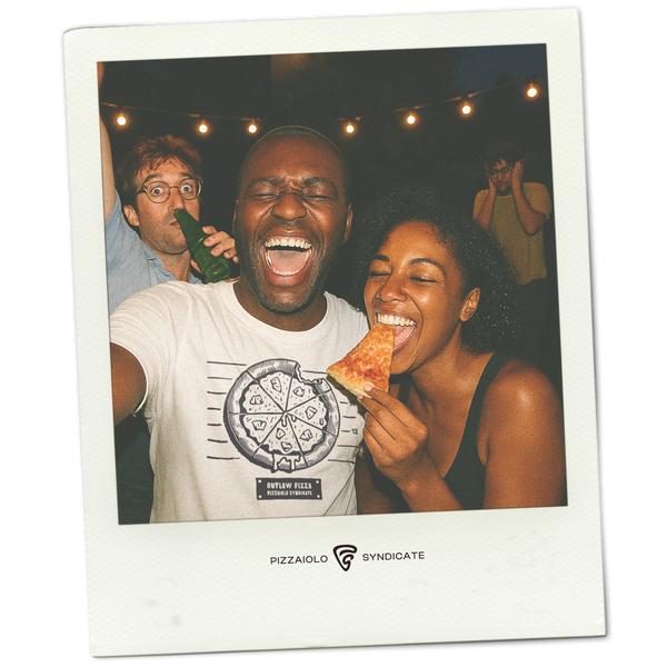 Outlaw Pizza  T-Shirt | White