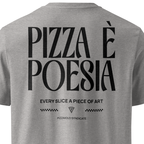 Pizza e Poesia T-Shirt | Heather Gray