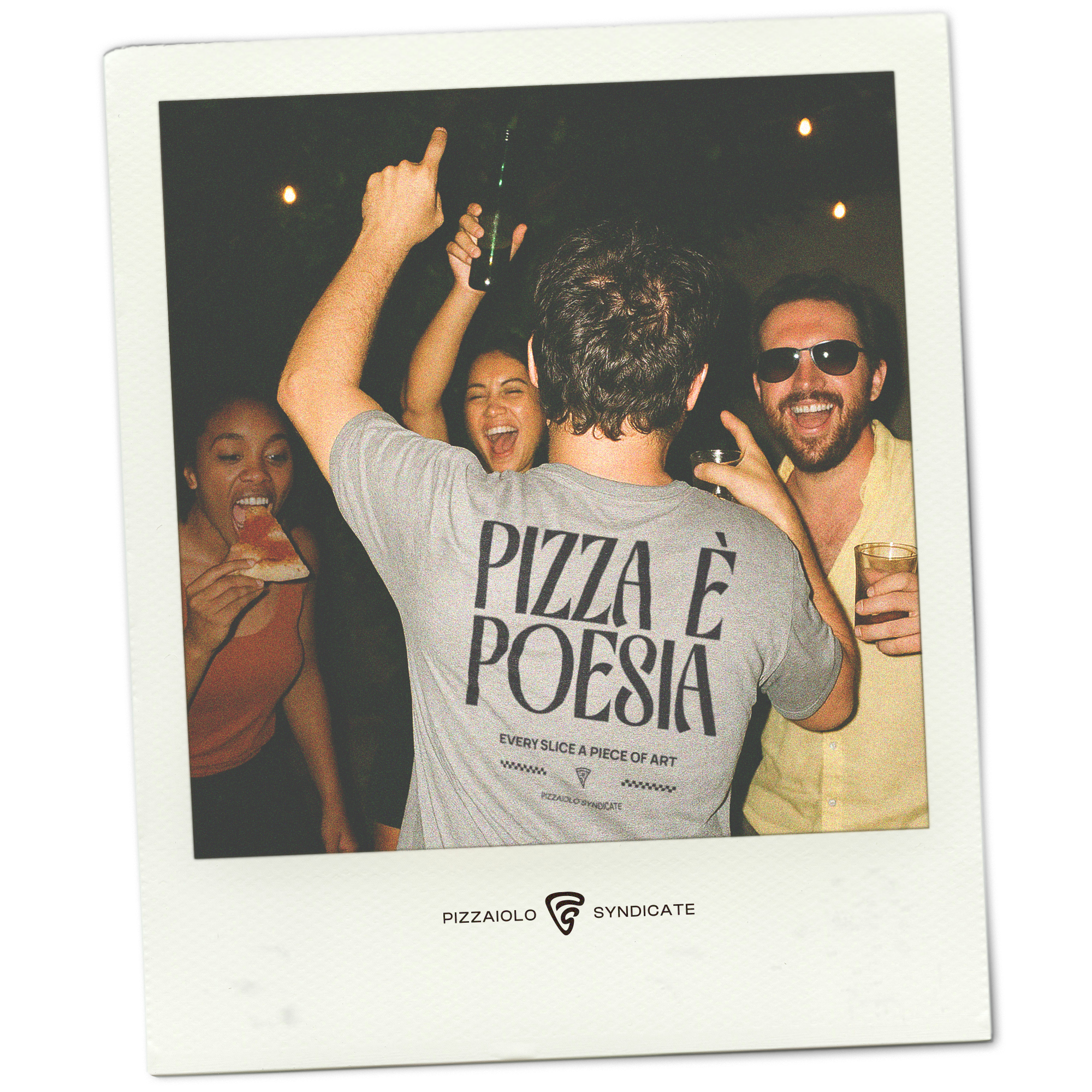 Pizza e Poesia T-Shirt | Heather Gray