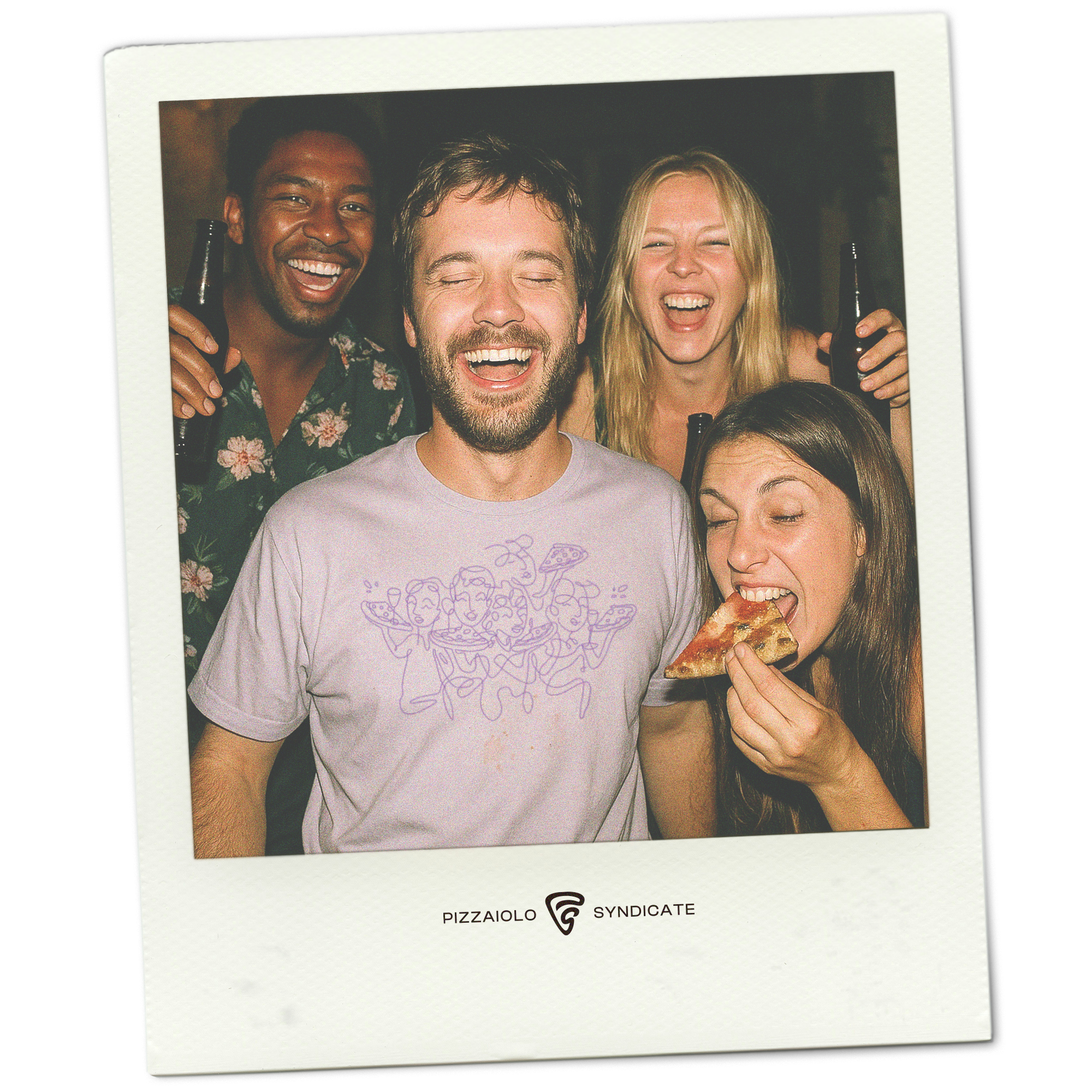Pizza with Friends T-Shirt | Lavender