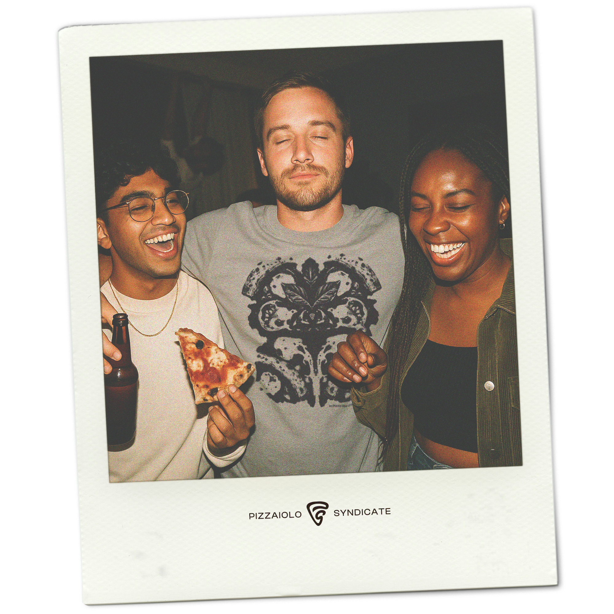 Rorschach Pizza T-Shirt | Heather Gray