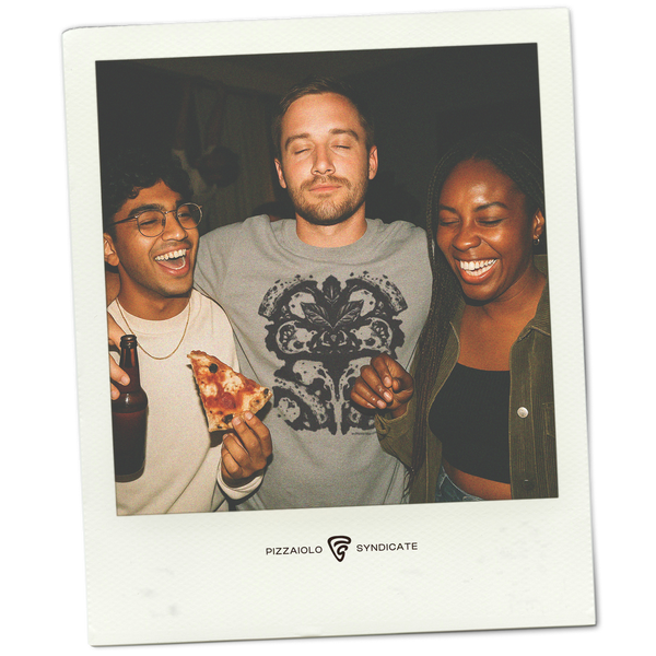 Rorschach Pizza T-Shirt | Heather Gray